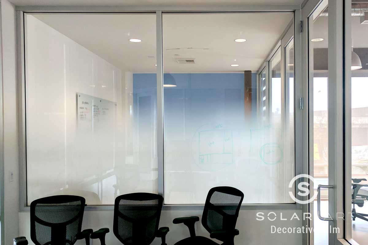 Dry erase window film