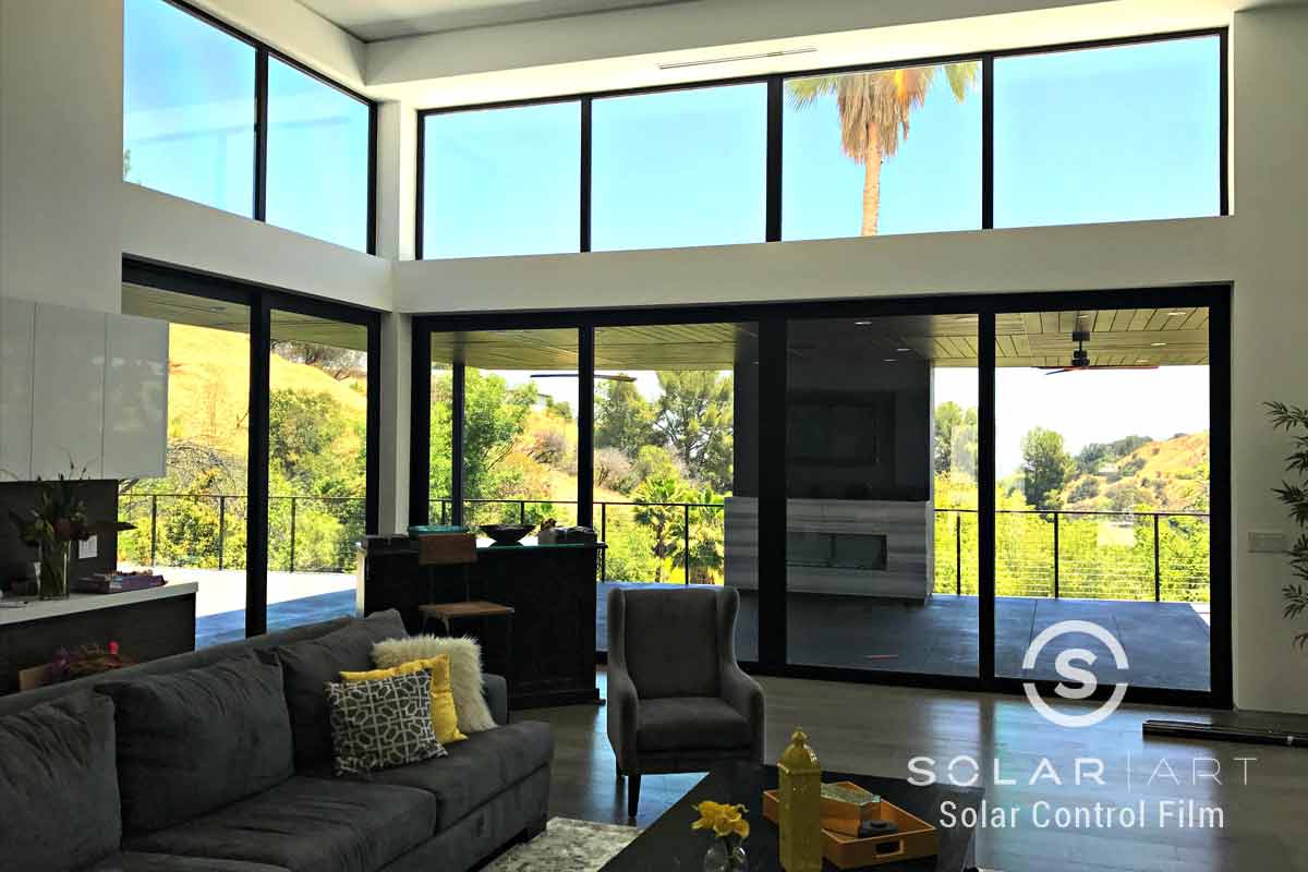 Ceramic window film for large windows