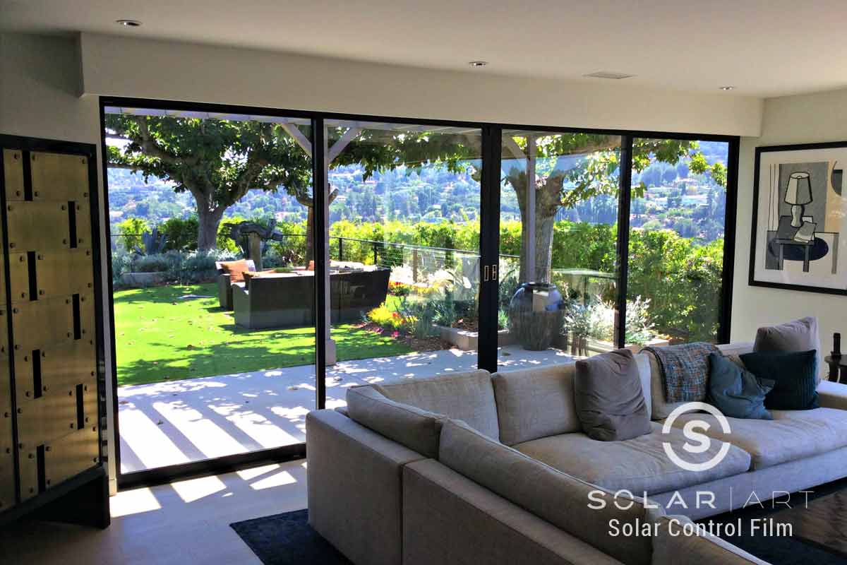 Window film for sliding back doors