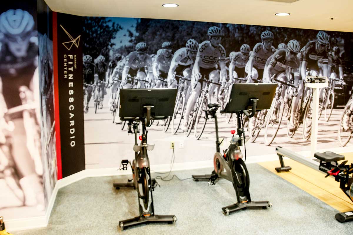 Custom wall graphics for gyms and fitness centers