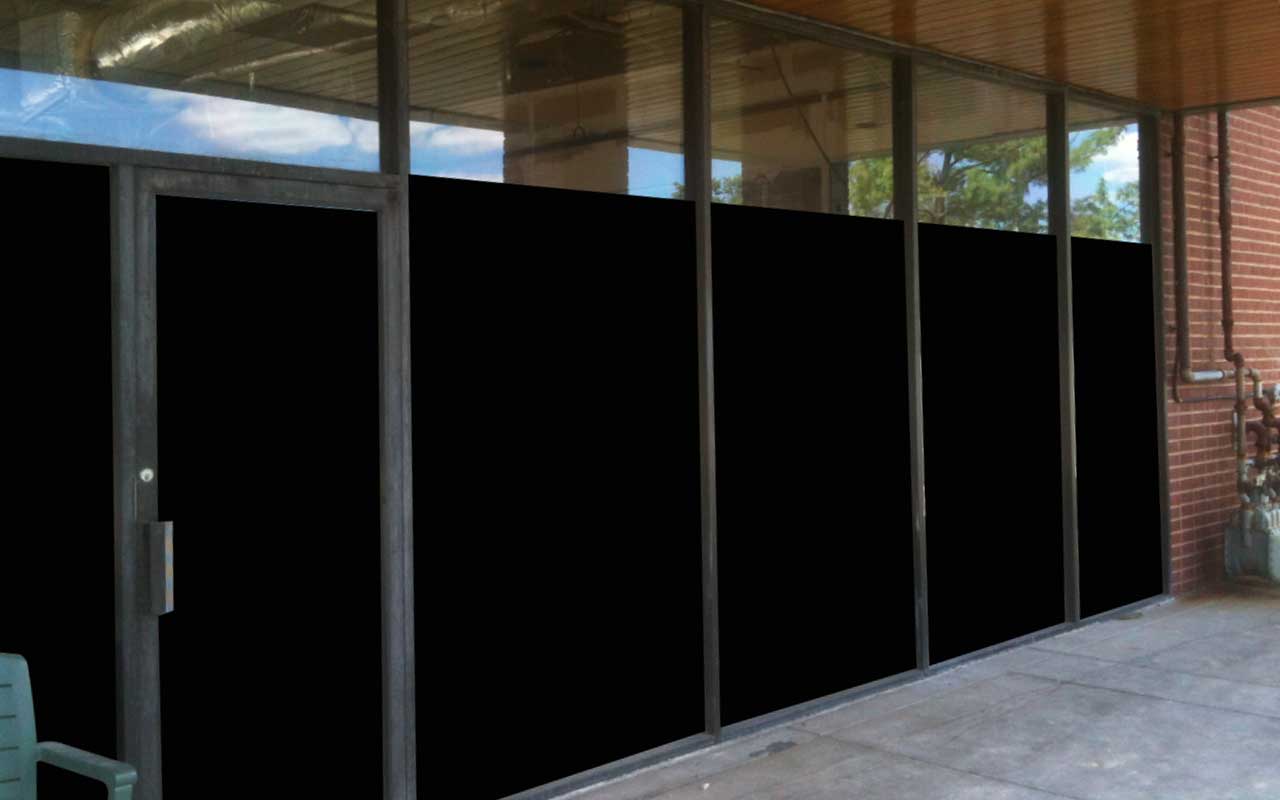 blackout window film for office construction